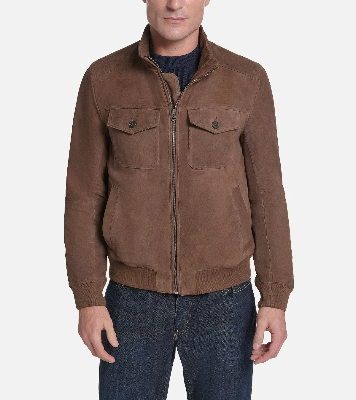 Suede Harrington Jacket by COLE HAAN