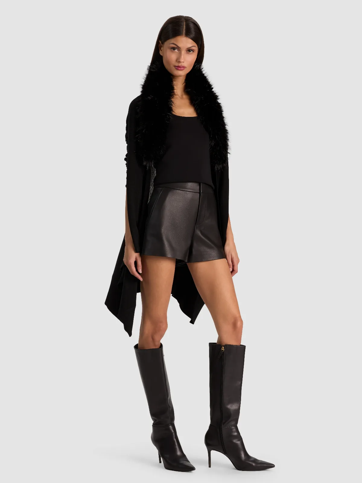 Izzy W Faux Fur Collar by Alice + Olivia