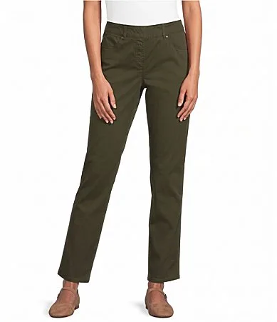 Straight Leg Pull-On Chino Pants by Allison Daley