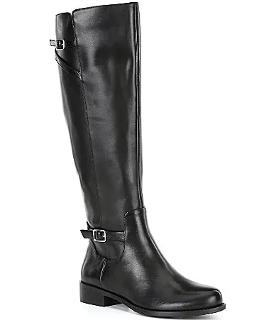 Marion Buckle Soft Leather Tall Riding Boots