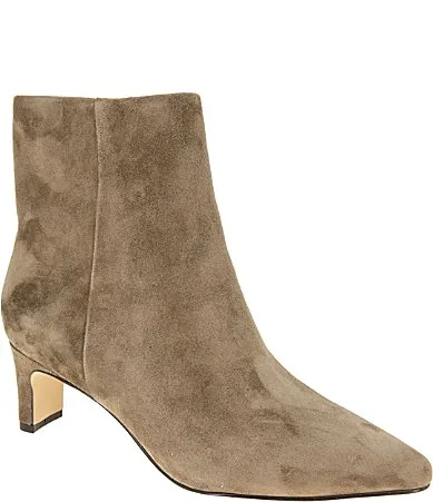 Winter Suede Pointed Toe Dress Booties by Andre Assous
