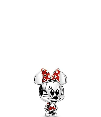 Pandora x Disney Minnie Mouse Dotted Dress Bow Sterling Silver Charm by Pandora