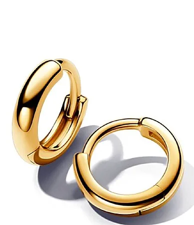 Round Huggie Hoop Earrings by Pandora