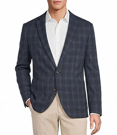 The Heritage Standard Collection HartFlex Plaid Blazer by Hart Schaffner Marx