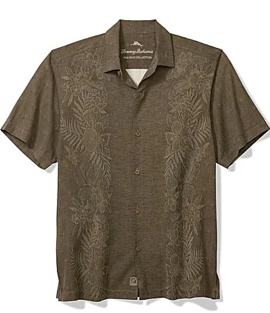 Kona Luxe Border Short Sleeve Woven Shirt by Tommy Bahama