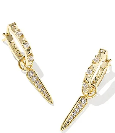 Fate Charm Huggie Hoop Earrings by Kendra Scott