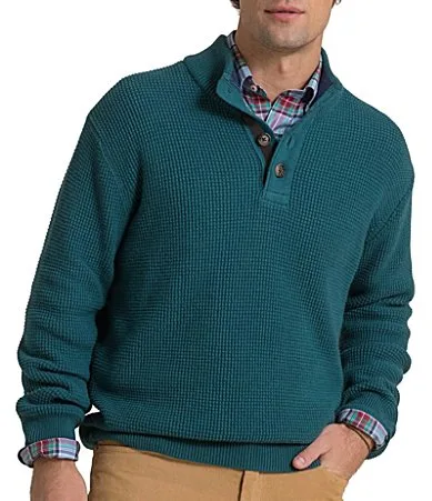 Southern Tide Heather Quarter-Button Sweater by Tide