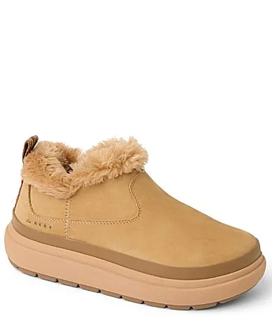 Weekend Olivia Nubuck Suede Faux Fur Lined Platform Booties by Reef