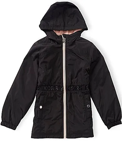 Long Sleeve Hooded Rain Jacket by MICHAEL Michael Kors