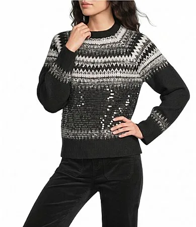 Gibson & Latimer Fair Isle Shine Sweater by Gibson & Latimer