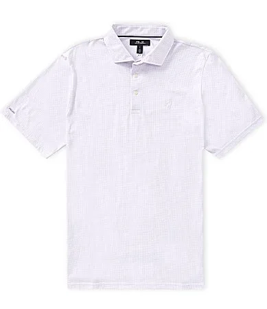 RLX Golf Classic Fit Performance Geometric Print Short Sleeve Polo Shirt by Polo Ralph Lauren