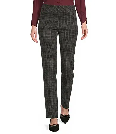 The PARK AVE Fit Stretch Straight Leg Pants by Investments