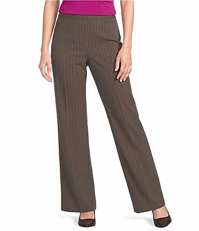 DKNY by Donna Karan Pinstripe Pleated Pant by Donna Karan