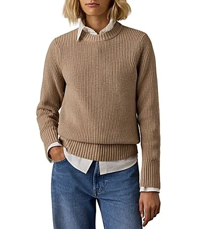 Northshore Striped Crew Neck Sweater by Faherty