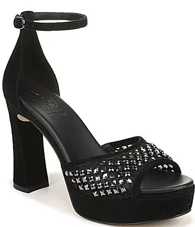 27 EDIT Delphie Suede Ankle Strap Platform Dress Sandals by Naturalizer