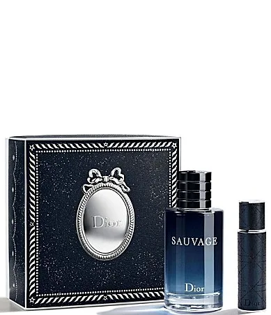 Sauvage Eau De Toilette and Travel Spray Fragrance Holiday 2-Piece Gift Set by Dior