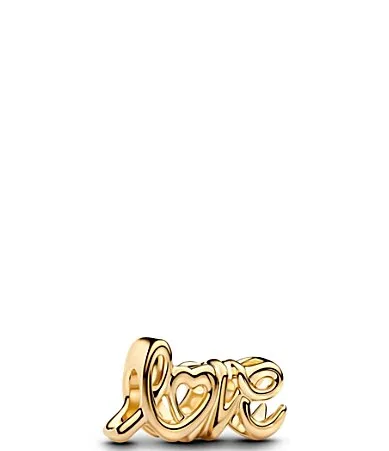 Gold Handwritten Love Charm by Pandora