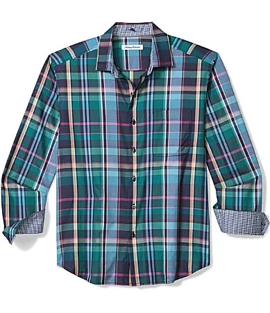 Frontera Luxe Plaid Long Sleeve Woven Shirt by Tommy Bahama