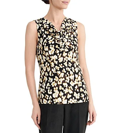Draped Cowl Neck Blouse by Kasper