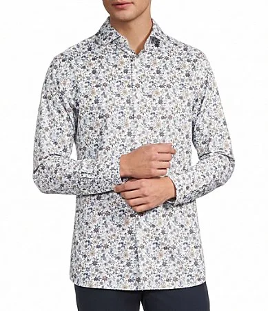 The Heritage Standard Collection Spread Collar Floral Sport Shirt