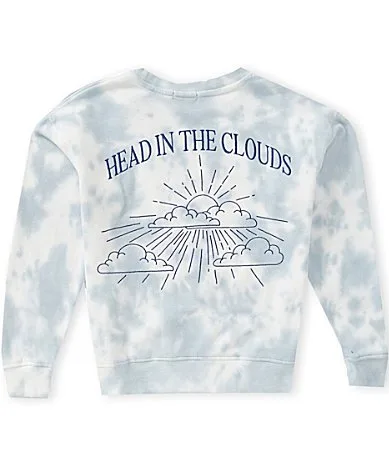 Long Sleeve Head in the Clouds Tie-Dye Sweatshirt by Originality