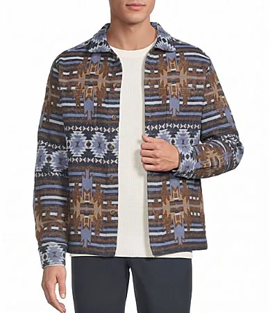 Jacquard Shirt Jacket by Rowm