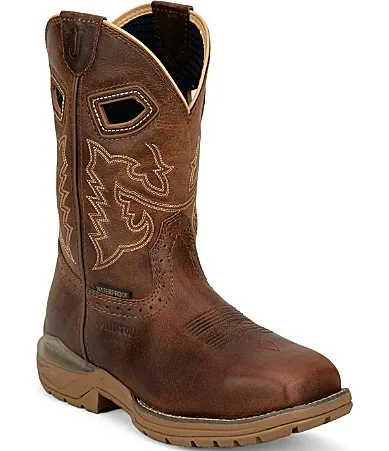 Oilpatch 11 Waterproof Nano Composite Toe Western Boots by Justin Boots