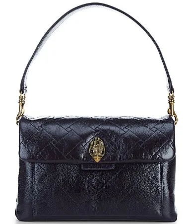 Celia Crinkle Leather Overstich Quilted Shoulder Bag by Kurt Geiger