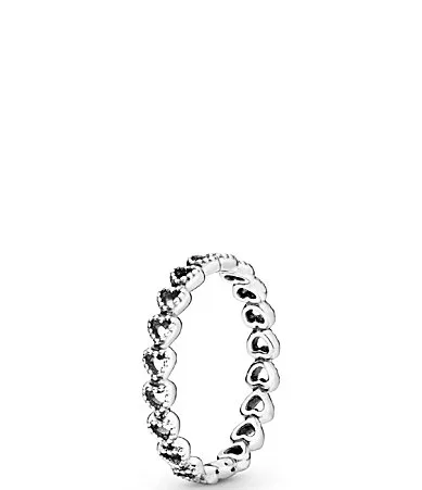Band of Hearts Sterling Silver Band Ring by Pandora