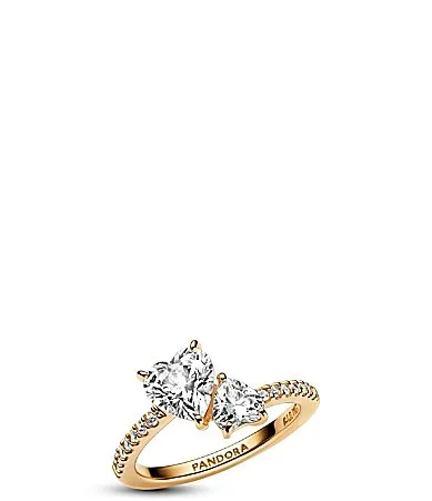 Double Heart Sparkling Ring by Pandora