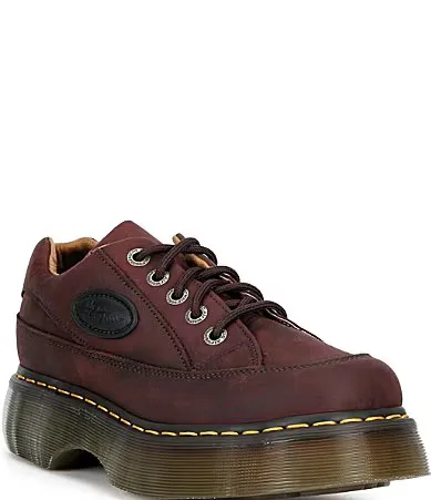 Buzz 5-Eye Crazy Horse Leather Platform Oxfords by Dr. Martens