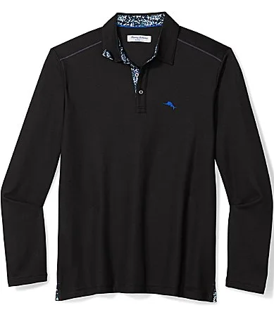 Luxe Botanic 5 O Clock Long Sleeve Polo Shirt by Tommy Bahama
