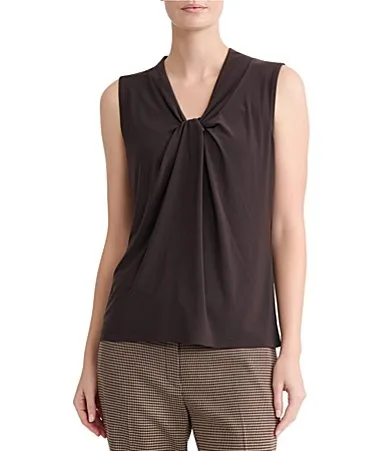 Sleeveless Knot Neck Top by Kasper