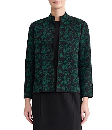 Floral Long Sleeve Cardigan by Kasper