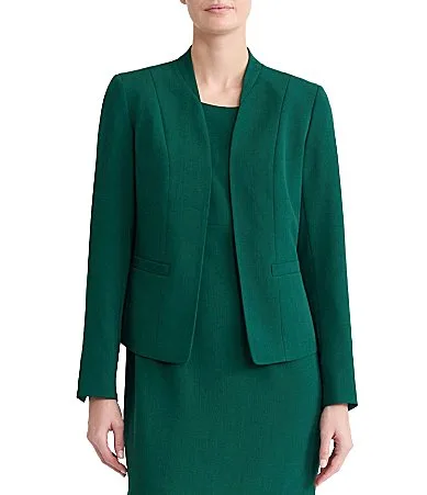 Open Front Crepe Jacket by Kasper