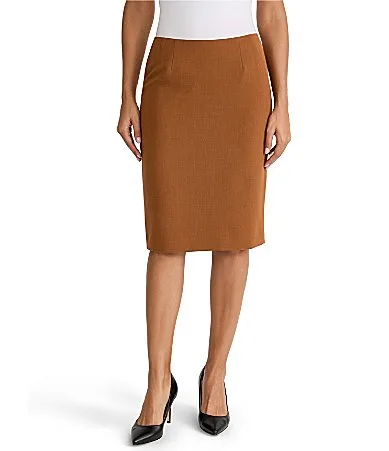 Crepe Pencil Skirt
