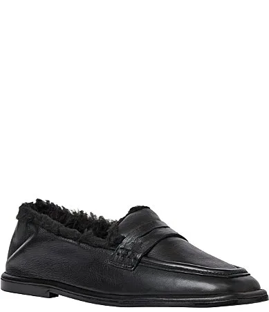 Phoebe Leather Square Toe Penny Loafers by Andre Assous