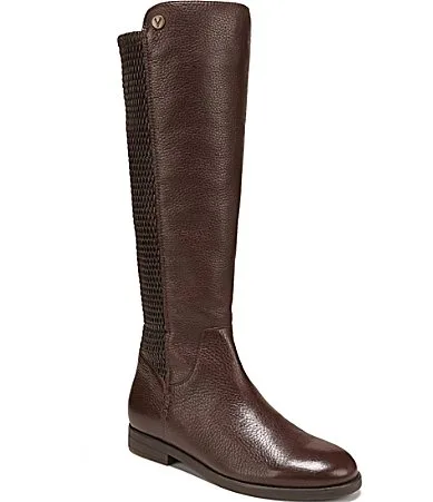 Reagan Leather Quilted Detail Tall Boots by Vionic
