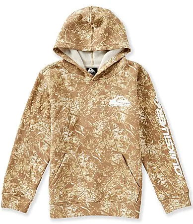 Long Sleeve Camouflage Fleece Hoodie by Quiksilver
