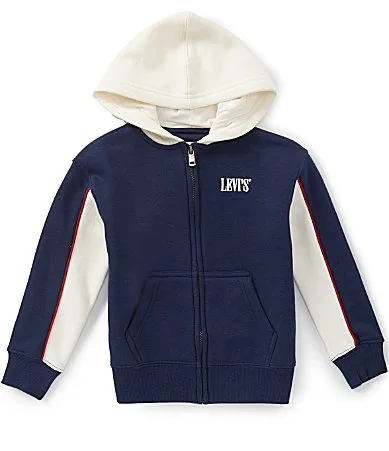 Long Sleeve Classic Color Blocked Full Zip Hoodie by Levi's