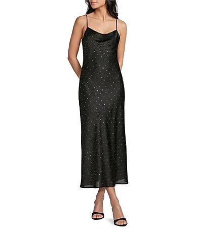 Embellished Midi Slip Dress by GB