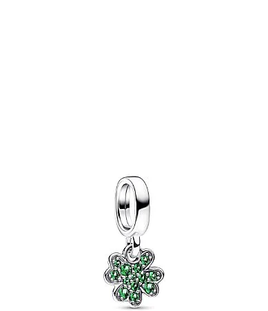 Four-Leaf Clover Sterling Silver Dangle Charm by Pandora