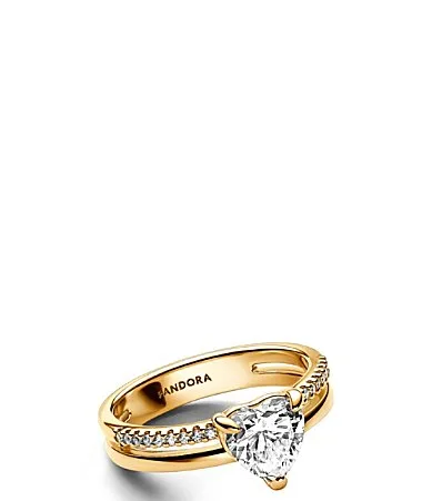 Double Band Heart Ring by Pandora