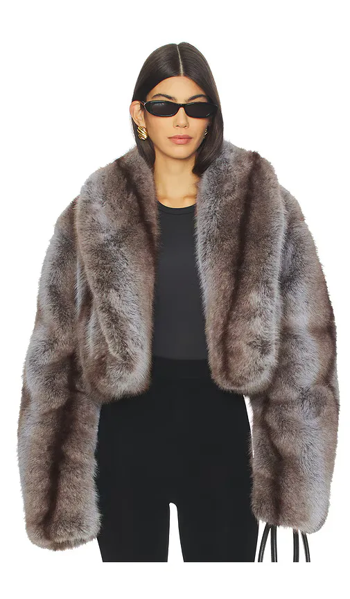 Stephanie Faux Fur Coat by Afrm