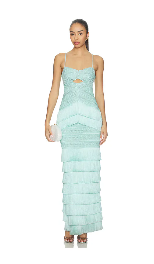 Clara Fringe Maxi Dress by PatBO