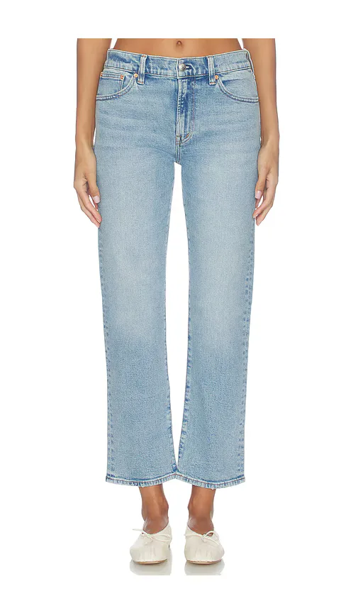 The Short Jules Slim Straight Jean by Madewell