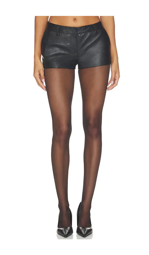 Valesia Leather Short by Retrofête