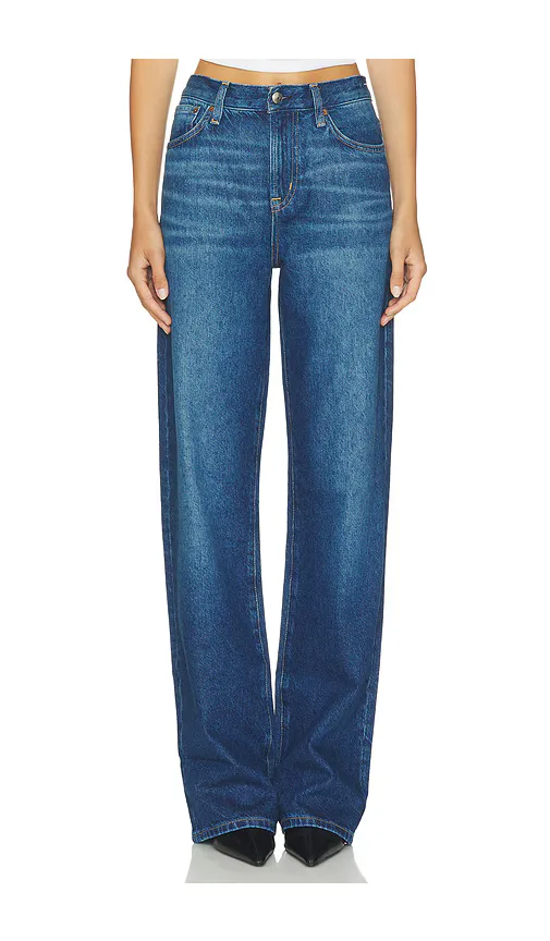 The Short Perfect Vintage Wide Leg Jean in Airy Denim by Madewell