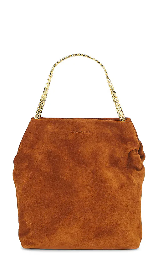 Small Suede Slouch Shoulder Bag by Veronica Beard