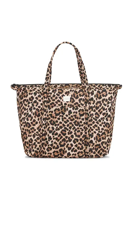 Brushed Leopard Printed Nylon Tote Bag by Loeffler Randall
